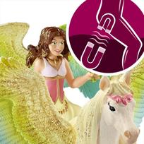 feja figurele - Figūrėlė Schleich Bayala Movie Fairy Surah With Glitter Pegasus 70566 - 2 nuotrauka