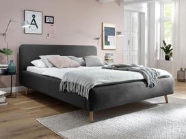 miegamojo lovos 180 x200 - Lova Meise Mattis, 180x200 cm, tamsiai pilka - 5 nuotrauka