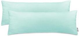 Pagalvės užvalkalas DecoKing Amber, žydra, 1450 mm x 400 mm, 2 vnt.