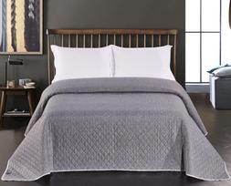 lovatiese 240x260 - Lovatiesė DecoKing, balta/pilka, 260 cm x 240 cm - 2 nuotrauka