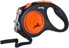 pavadelis flexi m - FLEXI New Neon M Tape 5 m orange automatinis pavadėlis - 2 nuotrauka