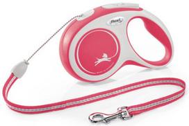 pavadelis flexi m - FLEXI New Comfort M Tape 5 m red  automatinis pavadėlis - 2 nuotrauka