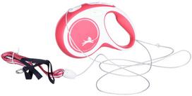pavadelis flexi m - FLEXI New Comfort M Tape 5 m red  automatinis pavadėlis - 5 nuotrauka