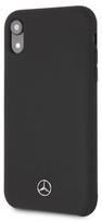 skystas silikonas - Dėklas Mercedes Silicone Back Case For Apple iPhone XR Black - 1 nuotrauka