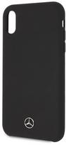 skystas silikonas - Dėklas Mercedes Silicone Back Case For Apple iPhone XR Black - 3 nuotrauka