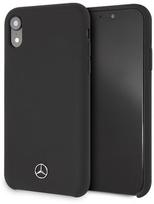 skystas silikonas - Dėklas Mercedes Silicone Back Case For Apple iPhone XR Black - 5 nuotrauka