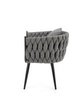 pilka fotel - Fotelis Halmar Avatar, juodas/pilkas, 55 cm x 67 cm x 77 cm - 7 nuotrauka