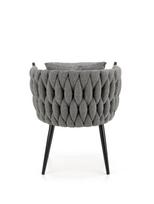 pilka fotel - Fotelis Halmar Avatar, juodas/pilkas, 55 cm x 67 cm x 77 cm - 9 nuotrauka
