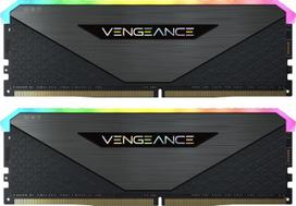 ddr4 3200 cl16 - Corsair Vengeance RGB RT, DDR4-3200, CL16 - 32 GB Dual-Kit, juodas - 2 nuotrauka