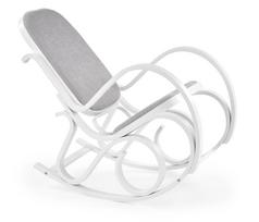 Fotelis Halmar Max Bis Plus, baltas/pilkas, 90 cm x 52 cm x 95 cm