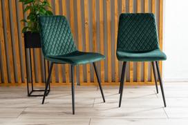 Pirkti Valgomojo kėdė Signal Meble Modern Irys Velvet, žalia - Photo 5