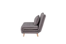 fotelis velvet - Fotelis Signal Meble Spike Velvet, pilkas, 105x90x80 cm - 4 nuotrauka