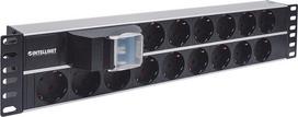 Intellinet Power Strip Rack 19'' 2U 250V/16A 15xSchuko 3m