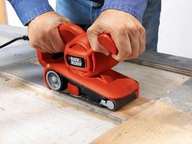 black decker slifuokliai - Elektrinis juostinis šlifuoklis Black & Decker KA86-QS Belt Sander - 4 nuotrauka