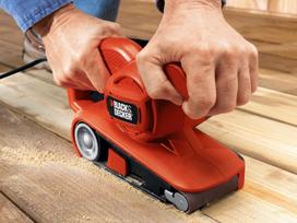 black decker slifuokliai - Elektrinis juostinis šlifuoklis Black & Decker KA86-QS Belt Sander - 5 nuotrauka