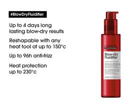 plauku apsaugos nuo karscio priemones - Plaukų kremas L'Oreal Blow-Dry Fluidifier, 150 ml - 2 nuotrauka