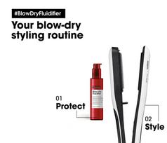 plauku apsaugos nuo karscio priemones - Plaukų kremas L'Oreal Blow-Dry Fluidifier, 150 ml - 3 nuotrauka