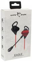 ps4 ausines - White Shark GE-536 Eagle (black/red) - 2 nuotrauka