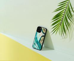 apple iphone 12 pro max, - iKins case for Apple iPhone 12 Pro Max aqua agate - 3 nuotrauka