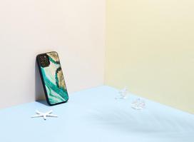 apple iphone 12 pro max, - iKins case for Apple iPhone 12 Pro Max aqua agate - 4 nuotrauka