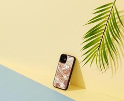 iphone 12 mini case - iKins case for Apple iPhone 12 mini - Rožinė Marble - 4 nuotrauka