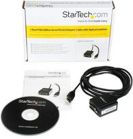 usb adapteris rs232 - Adapteris StarTech USB to Serial RS232 ICUSB2321FIS, juoda, 2.5 m - 4 nuotrauka