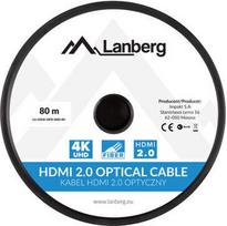 optical laidas - Laidas Lanberg HDMI 2.0 Optical Cable 80m - 2 nuotrauka