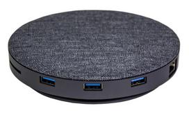 3 5 mm usb c - Belaidis kroviklis Devia UFO 10in1 HUB - 1 nuotrauka