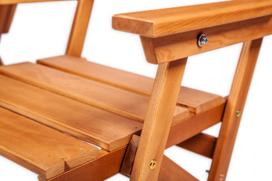 lauko kedes ruda - Folkland Timber Heini Chair Brown - 3 nuotrauka