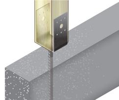atrama statybines - Atrama kolonai Arras, 50 x 40 x 90 x 4 mm, 200 x 16 mm - 2 nuotrauka