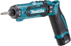 makita impact - Suktuvas-gręžtuvas Makita DF012DSE; 7,2 V; 2x1,5 Ah akum. - 1 nuotrauka