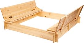 Folkland Timber Sandbox with Removable Lid 1200x200x1200mm