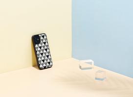 iphone 12 mini case - iKins case for Apple iPhone 12 mini pyramid juodas - 3 nuotrauka