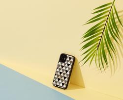 iphone 12 mini case - iKins case for Apple iPhone 12 mini pyramid juodas - 4 nuotrauka