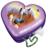 ravensburger 3d puzzle - 3D dėlionė Ravensburger Horses Heart Box 980224, 54 vnt. - 2 nuotrauka