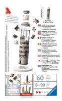 ravensburger 3d puzzle - 3D dėlionė Ravensburger Leaning Tower of Pisa 11247, 216 vnt. - 3 nuotrauka