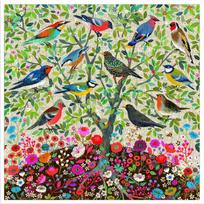 puzzle deliones 1000 - Dėlionė EeBoo Songbirds Tree, 1000 vnt. - 4 nuotrauka