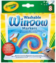 crayola markers - Flomasteriai Crayola Washable Window Markers 8pcs - 1 nuotrauka