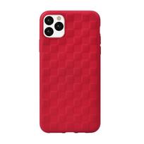 Dėklas Devia Woven2 Pattern Design Soft Case For IPhone 11 Pro Max, raudona