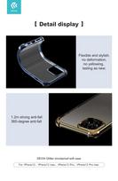 iphone 12 pro max deklas - Dėklas Devia Glitter Shockproof Soft Case For IPhone 12 Pro Max, skaidri/aukso, 6.7 " - 5 nuotrauka