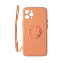 senukai iphone - Dėklas Mocco Pastel Ring For Apple iPhone 12 Max, oranžinė - 2 nuotrauka
