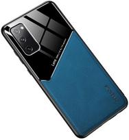 Dėklas Mocco Lens Leather Back Case Apple iPhone 12 Pro Max, mėlyna/juoda