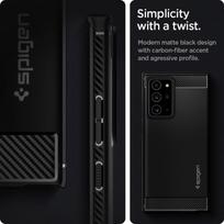 samsung note 9 - Dėklas Spigen Rugged Armor for Galaxy Note 20 Ultra, juoda, 6.9 " - 9 nuotrauka