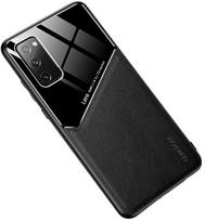 iphone case leather - Dėklas Mocco Lens Leather Back Case Apple iPhone 12 Pro, juoda - 1 nuotrauka