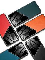 iphone case leather - Dėklas Mocco Lens Leather Back Case Apple iPhone 12 Pro, juoda - 4 nuotrauka