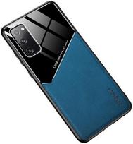 galaxy a21s telefonas - Dėklas Mocco Lens Leather Back Case Samsung Galaxy A21s, mėlyna/juoda - 1 nuotrauka