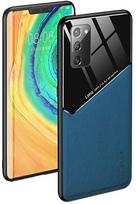 galaxy a21s telefonas - Dėklas Mocco Lens Leather Back Case Samsung Galaxy A21s, mėlyna/juoda - 2 nuotrauka