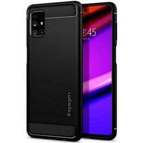 galaxy ultra watch - Dėklas Spigen Rugged Armor for Galaxy M51, juoda - 1 nuotrauka