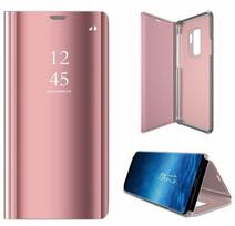 atverciami telefono deklai - Dėklas Mocco Clear View Cover Case For Samsung Galaxy A42 5G, rožinė - 2 nuotrauka