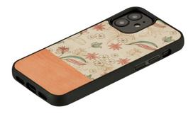 iphone 12 black mini - Dėklas Man&Wood Pink Flower Black for iPhone 12 Mini, įvairių spalvų - 2 nuotrauka